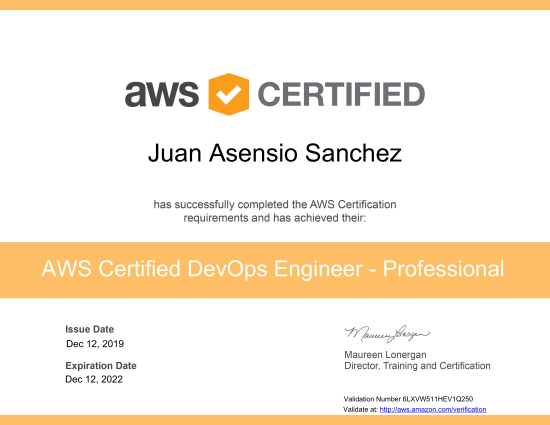 AWS Certified DevOps Engineer - Professional certificate::custom-center
